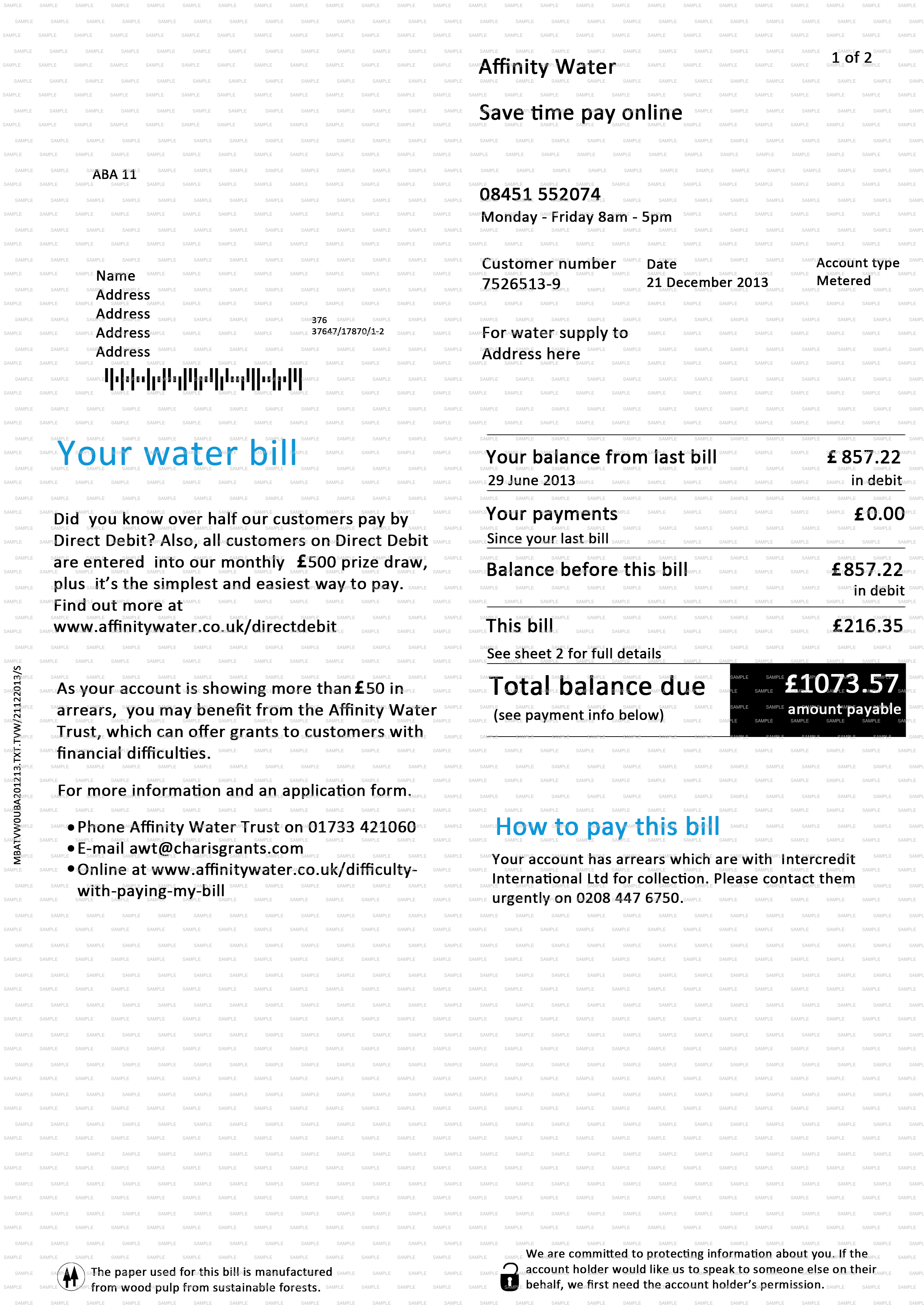 Example Replacement Documents & Sample Letters